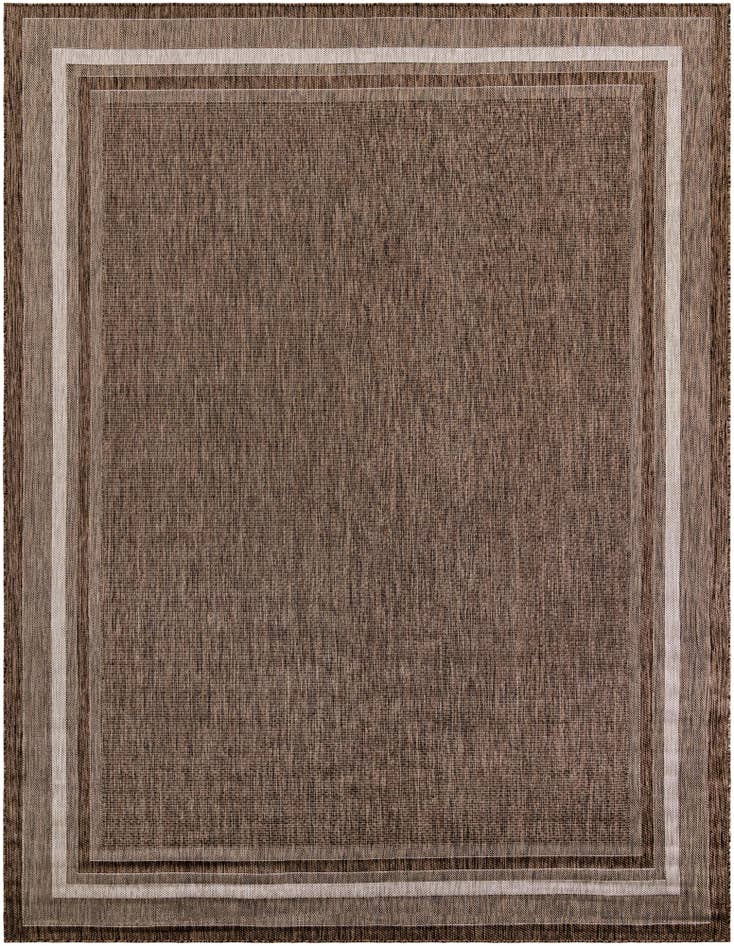 Detail image of 10' x 13' 1 Easy-Clean Border Indoor / Outdoor Rug