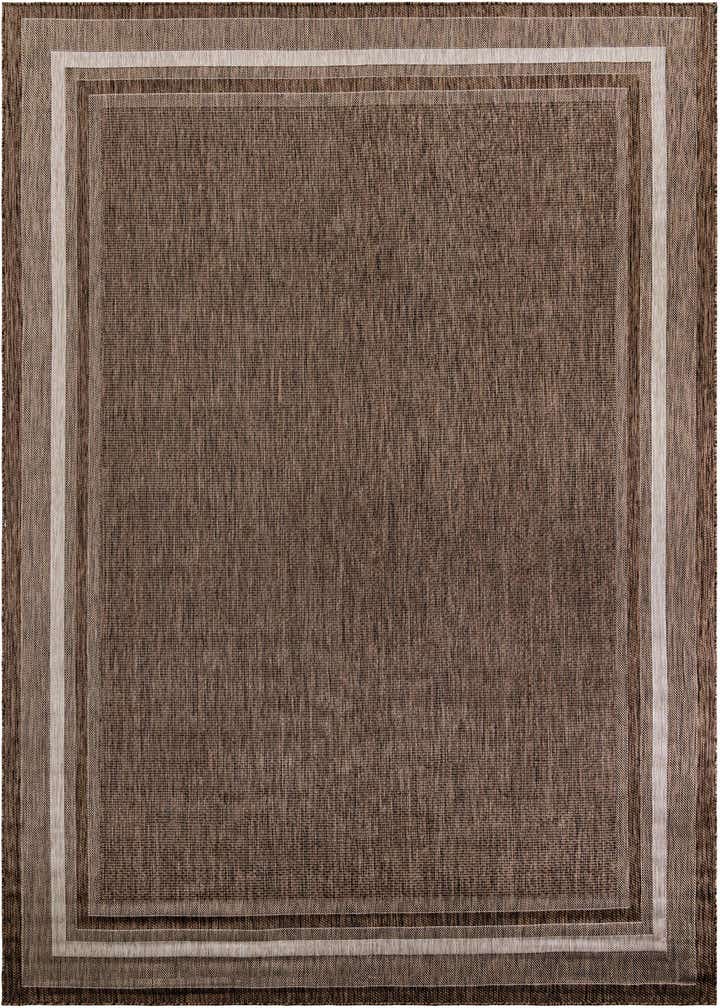 10' x 14' 1 Easy-Clean Border Indoor / Outdoor Rug