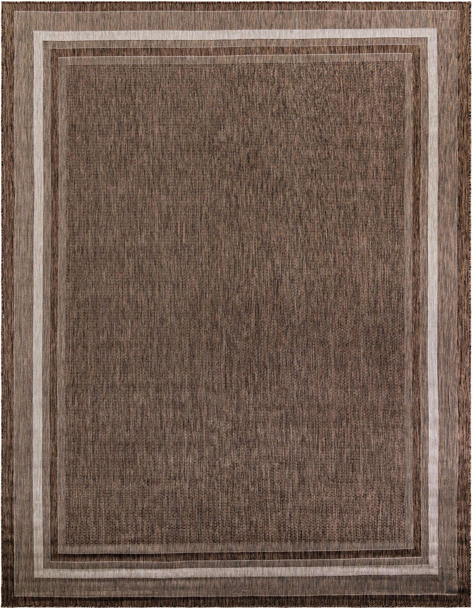 10' x 14' 1 Easy-Clean Border Indoor / Outdoor Rug