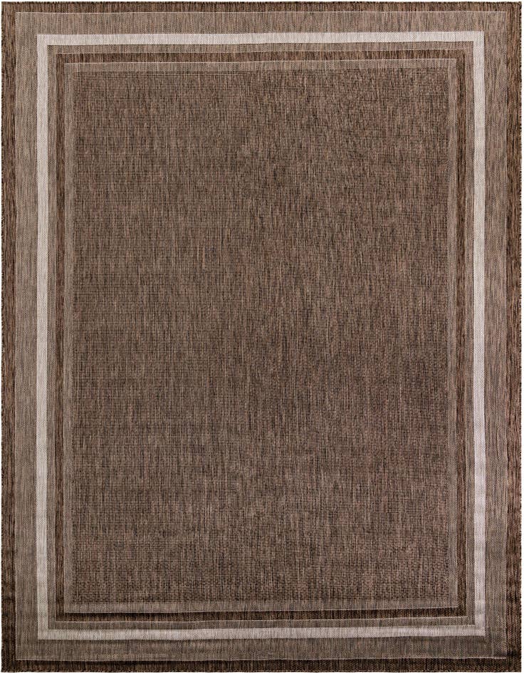 Detail image of 10' x 14' 1 Easy-Clean Border Indoor / Outdoor Rug