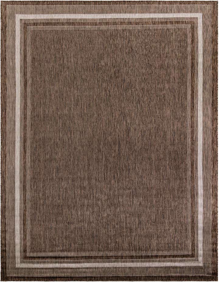 10' x 14' 1 Easy-Clean Border Indoor / Outdoor Rug