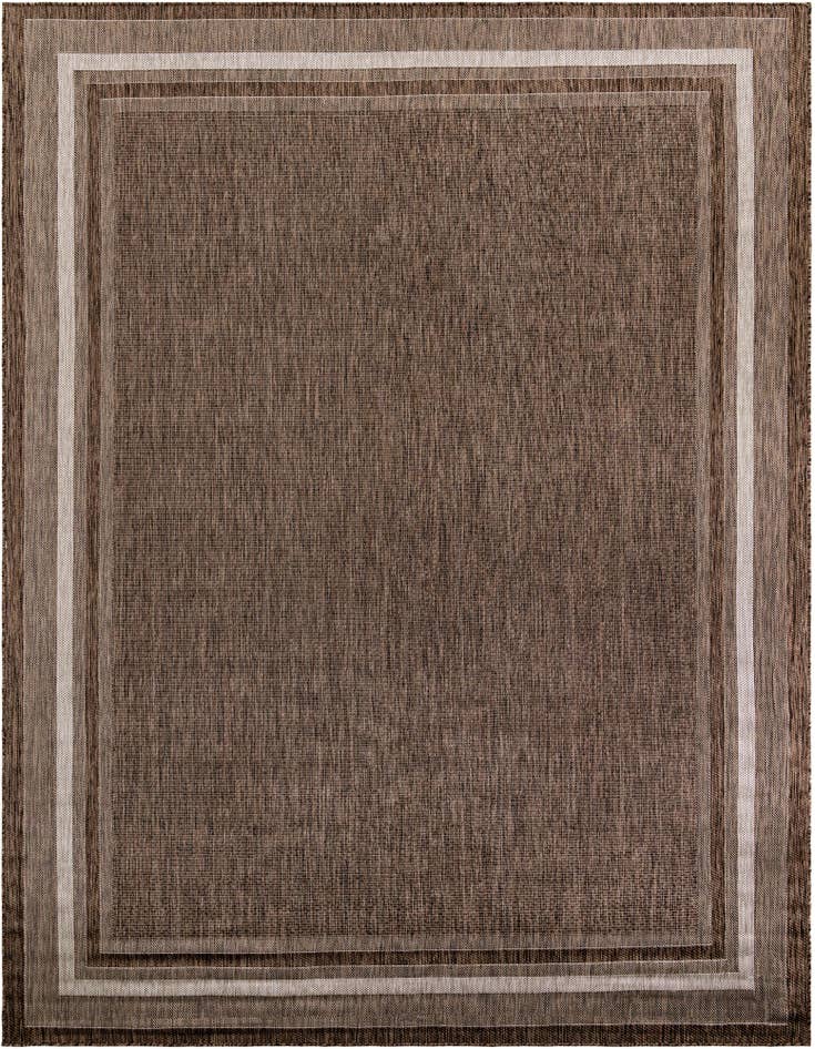 Detail image of 10' x 14' 1 Easy-Clean Border Indoor / Outdoor Rug