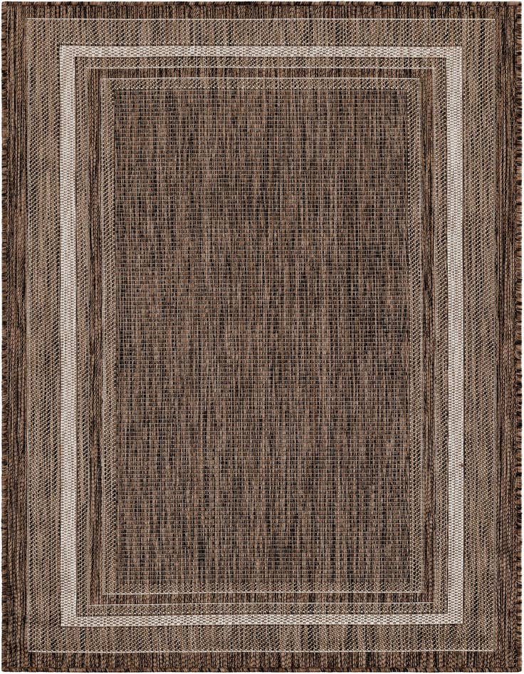 Detail image of 3' 1 x 5' 3 Easy-Clean Border Indoor / Outdoor Rug