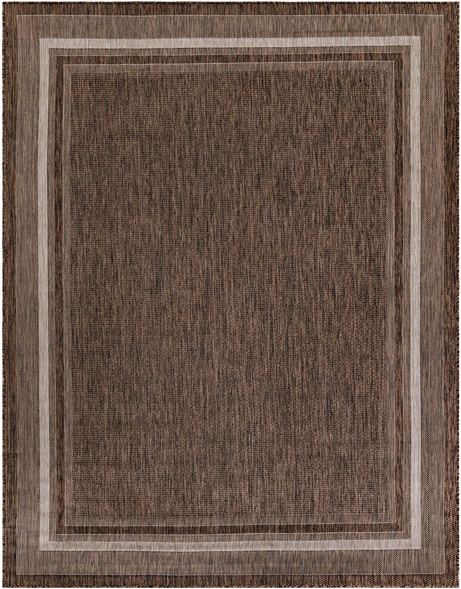7' 10 x 10' Easy-Clean Border Indoor / Outdoor Rug