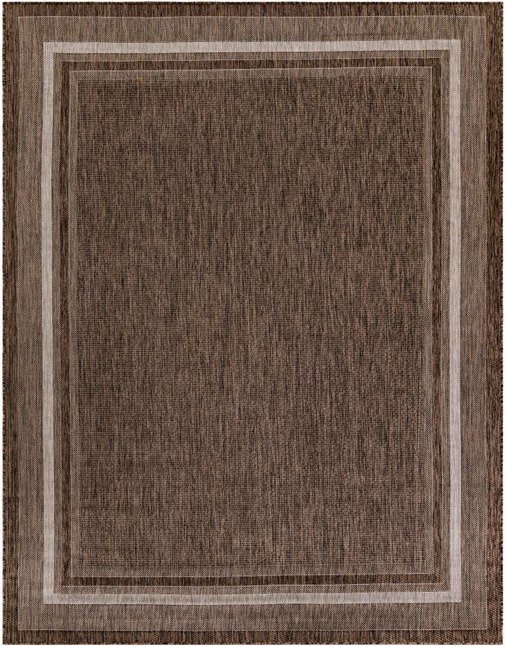 7' 10 x 10' Easy-Clean Border Indoor / Outdoor Rug