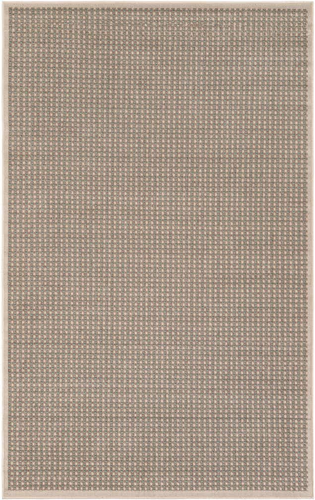 5' x 8' Easy-Clean Border Indoor / Outdoor Rug