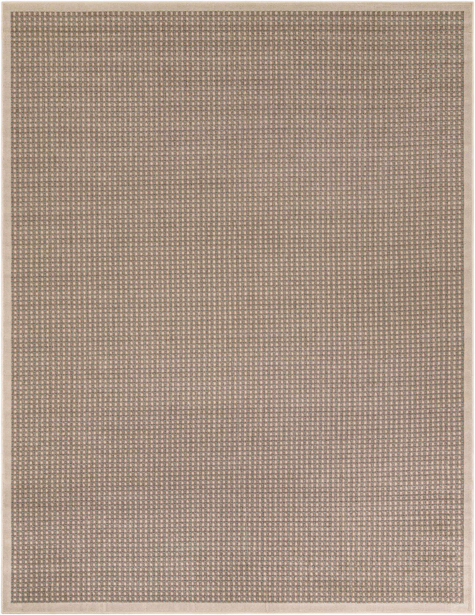 7' 10 x 10' Easy-Clean Border Indoor / Outdoor Rug