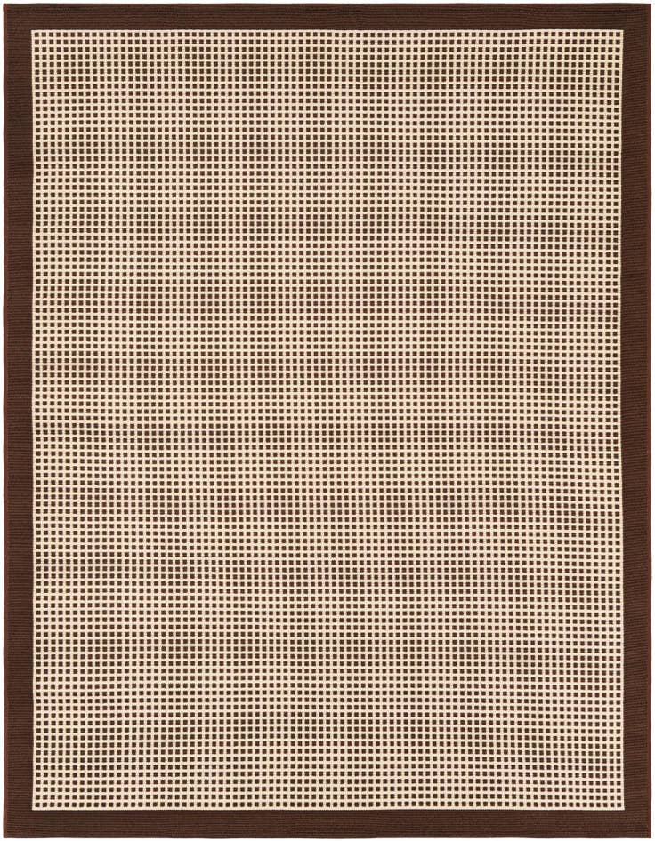 Detail image of 5' x 7' Easy-Clean Border Indoor / Outdoor Rug