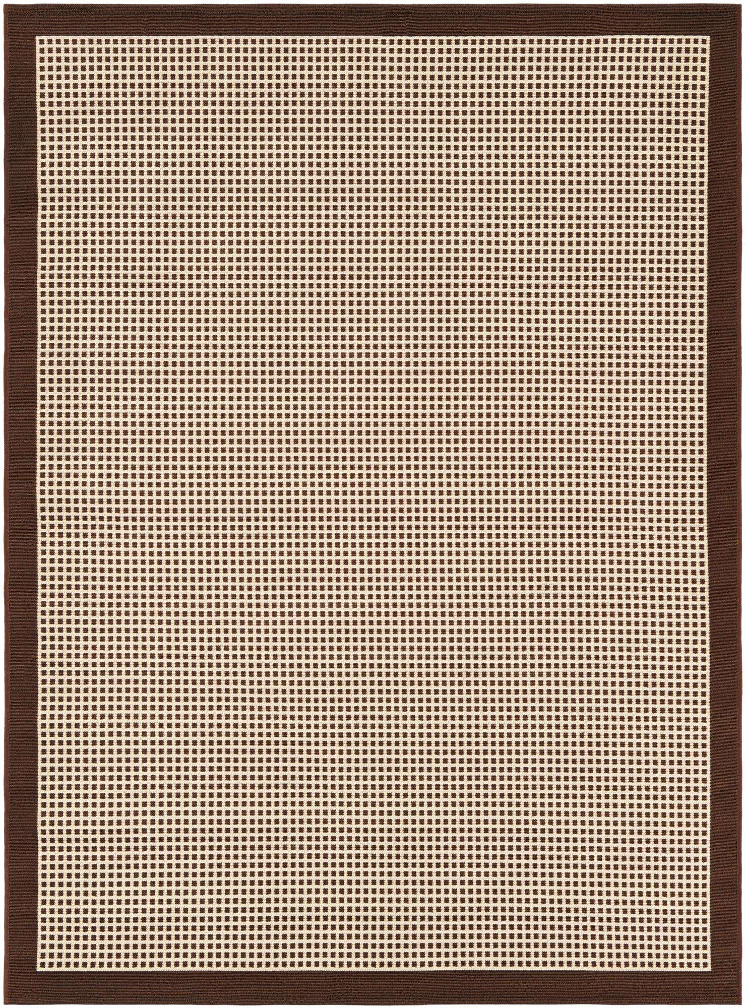 5' x 7' Easy-Clean Border Indoor / Outdoor Rug