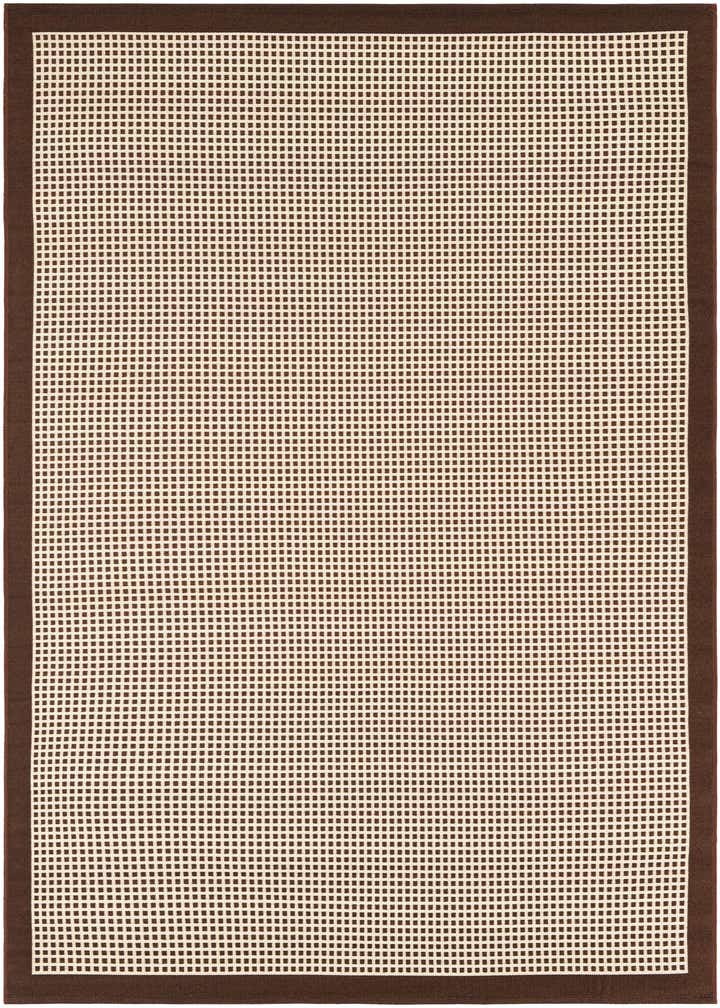 5' x 8' Easy-Clean Border Indoor / Outdoor Rug
