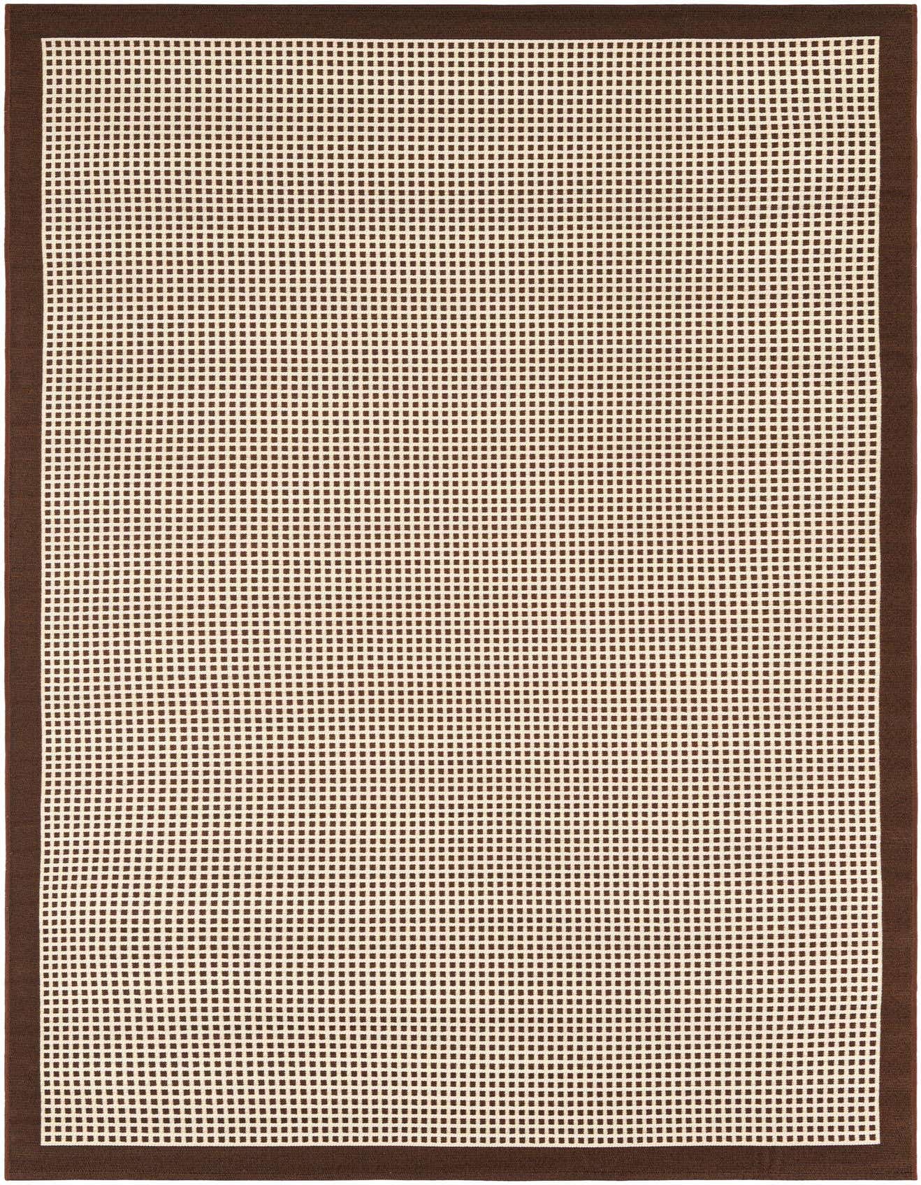 5' x 8' Easy-Clean Border Indoor / Outdoor Rug