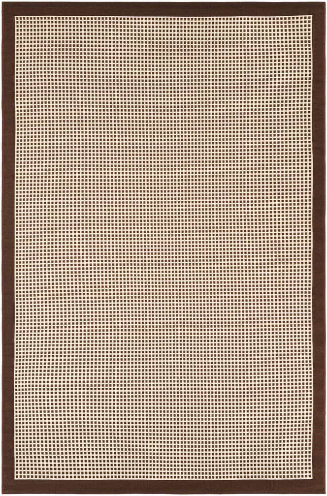 5' x 8' Easy-Clean Border Indoor / Outdoor Rug