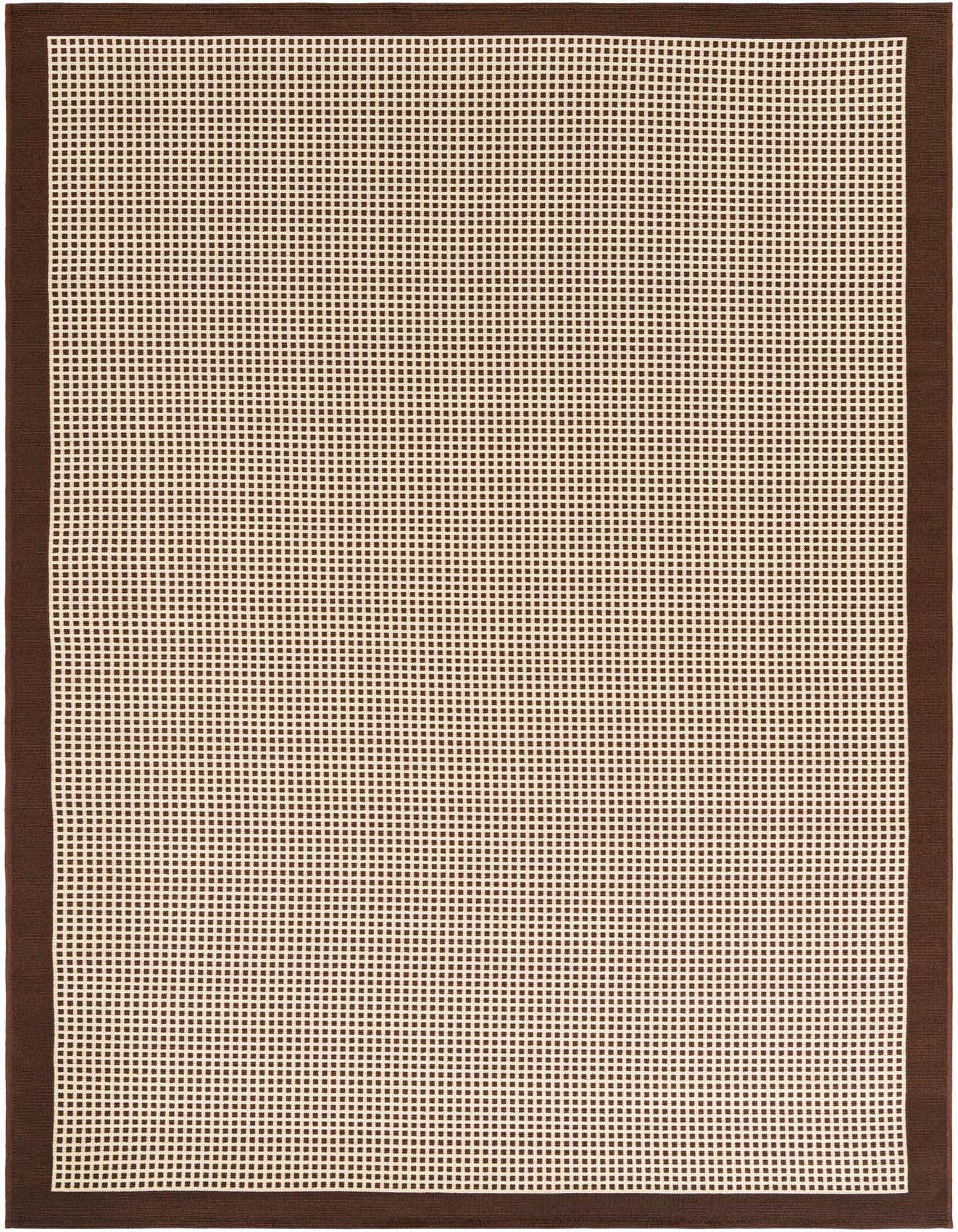 6' x 9' Easy-Clean Border Indoor / Outdoor Rug
