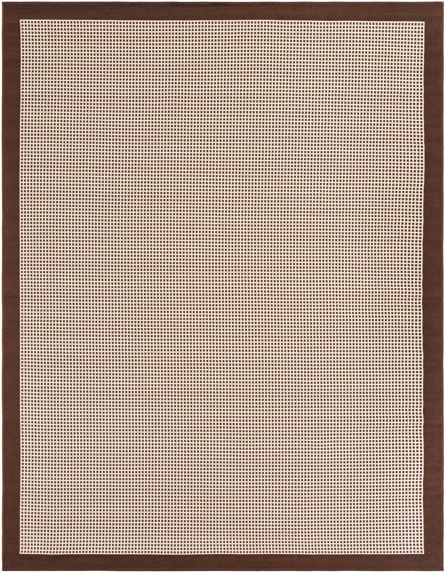 7' 10 x 10' Easy-Clean Border Indoor / Outdoor Rug