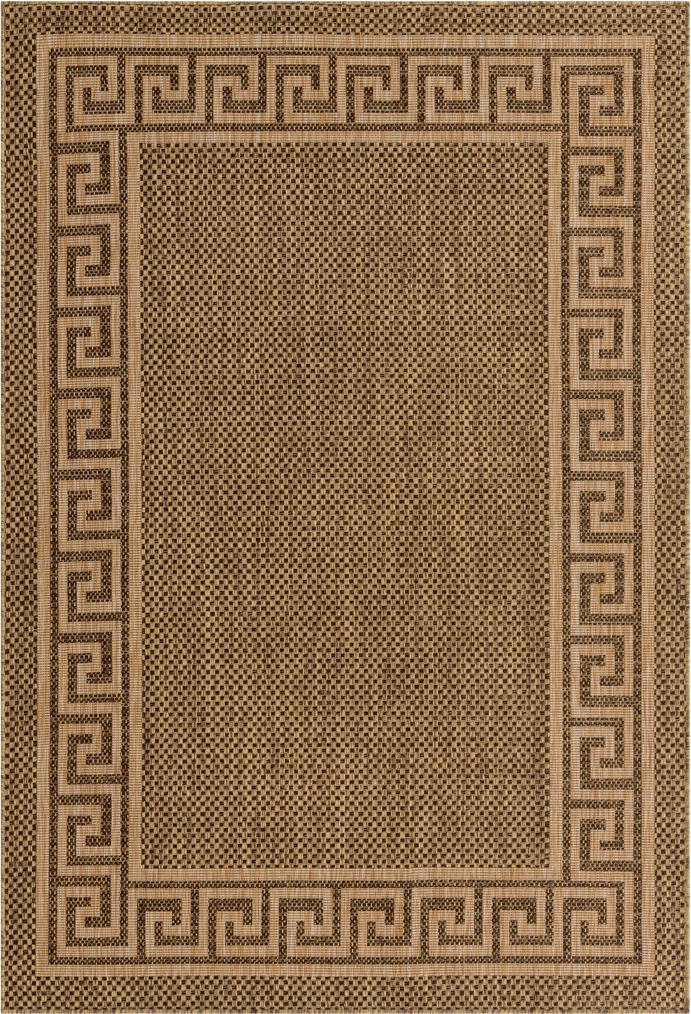 Primary image 6' x 9'  Washable Border Indoor / Outdoor Rug