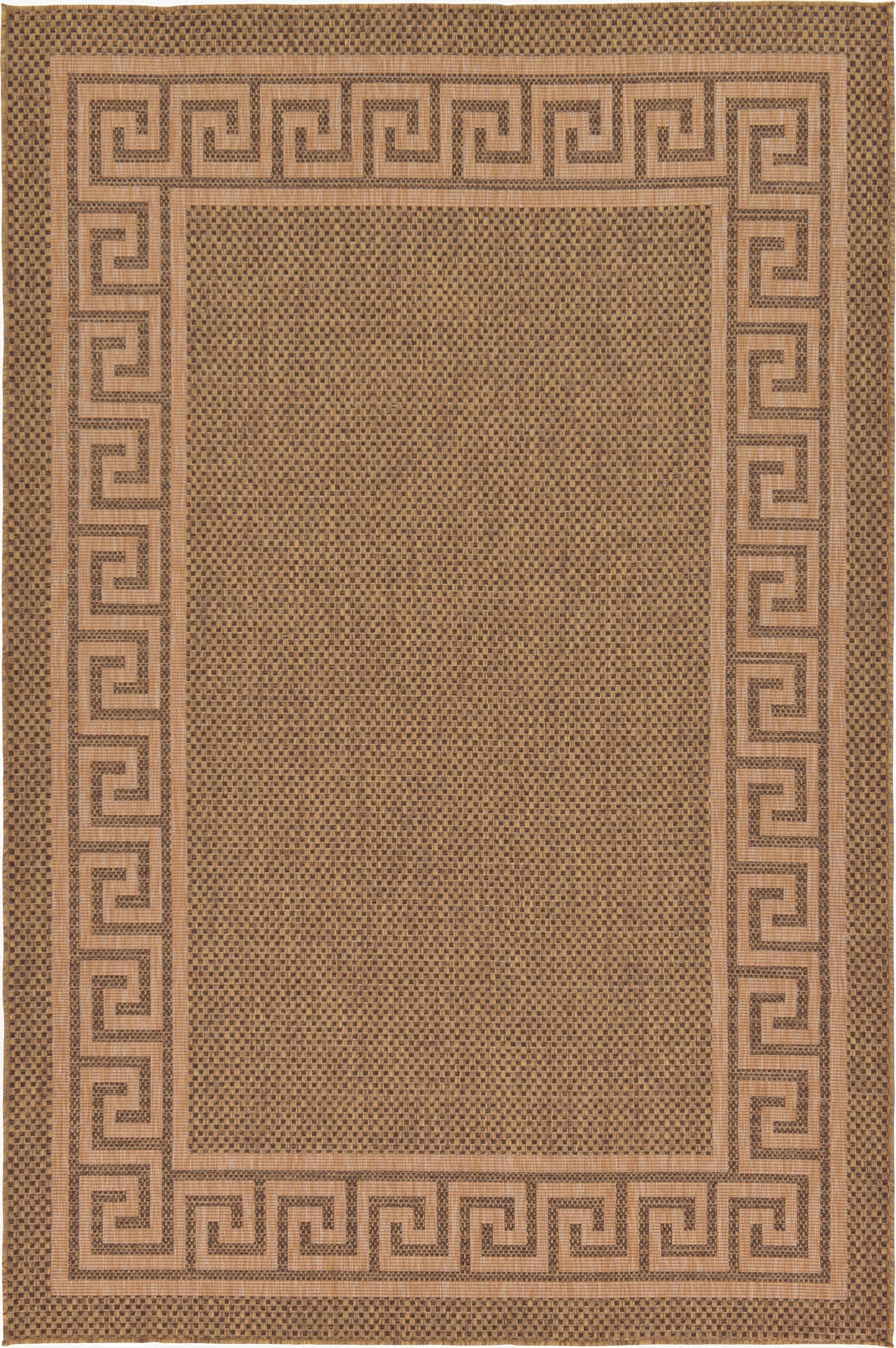 Primary image 7' x 10'  Washable Border Indoor / Outdoor Rug