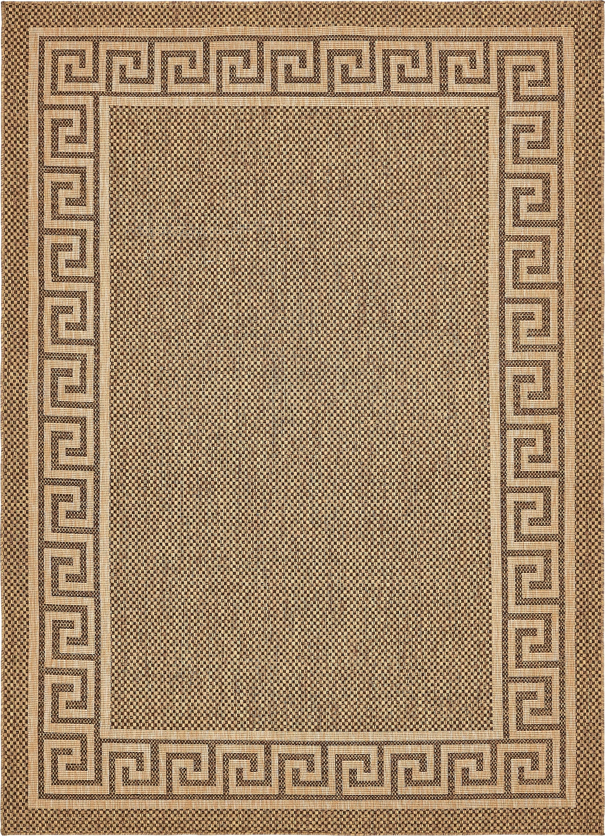 Primary image 8' x 11' 4  Washable Border Indoor / Outdoor Rug