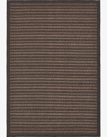6' x 9' Easy-Clean Border Indoor / Outdoor Rug