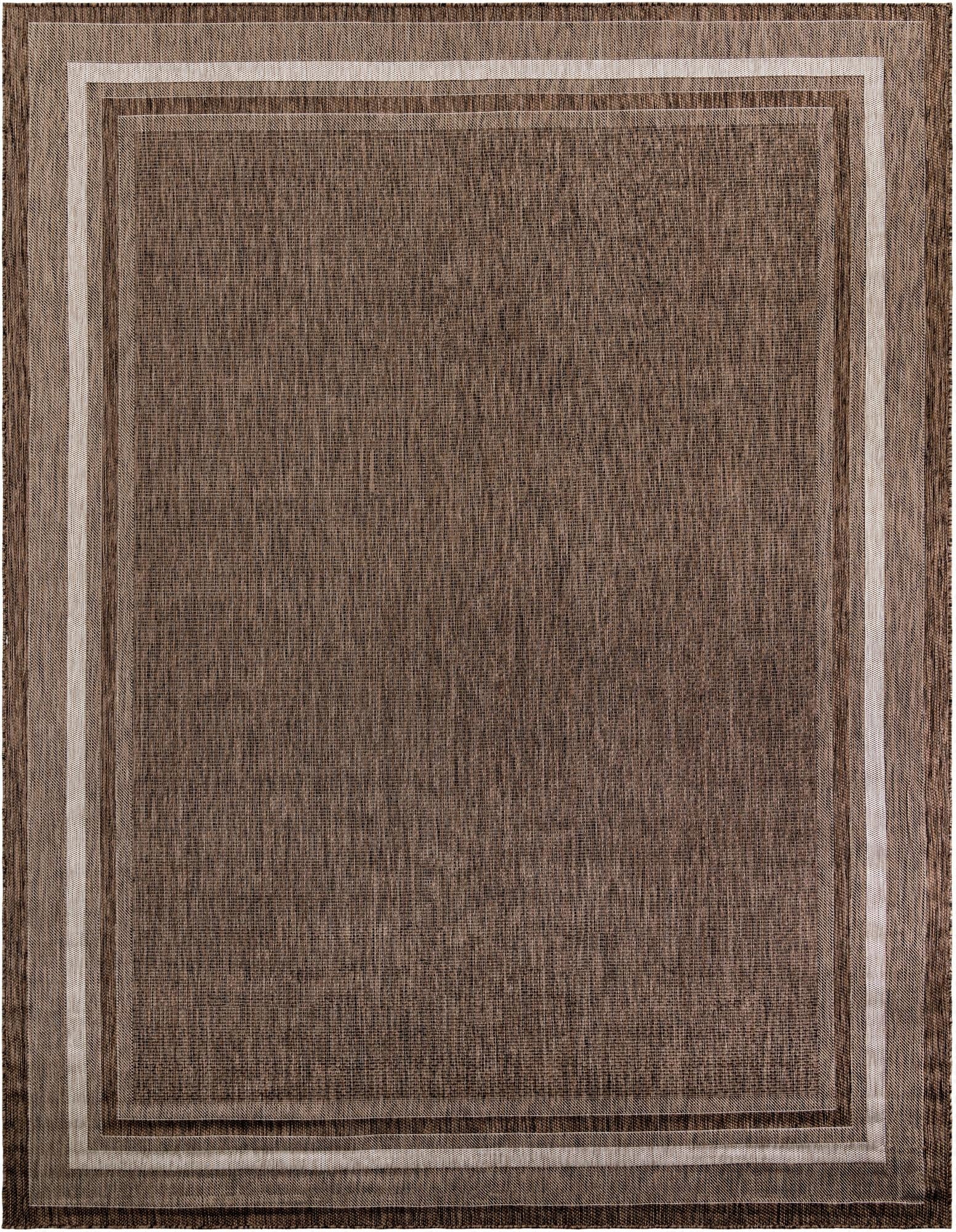 10' x 14' 1  Washable Border Indoor / Outdoor Rug
