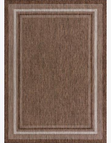 7' x 10' Easy-Clean Border Indoor / Outdoor Rug
