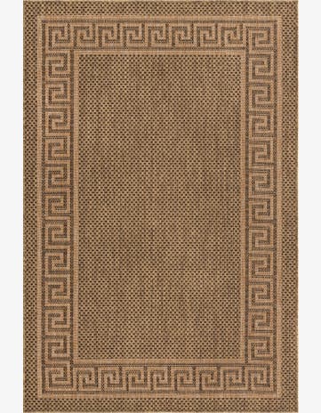 5' 3 x 8' Easy-Clean Border Indoor / Outdoor Rug