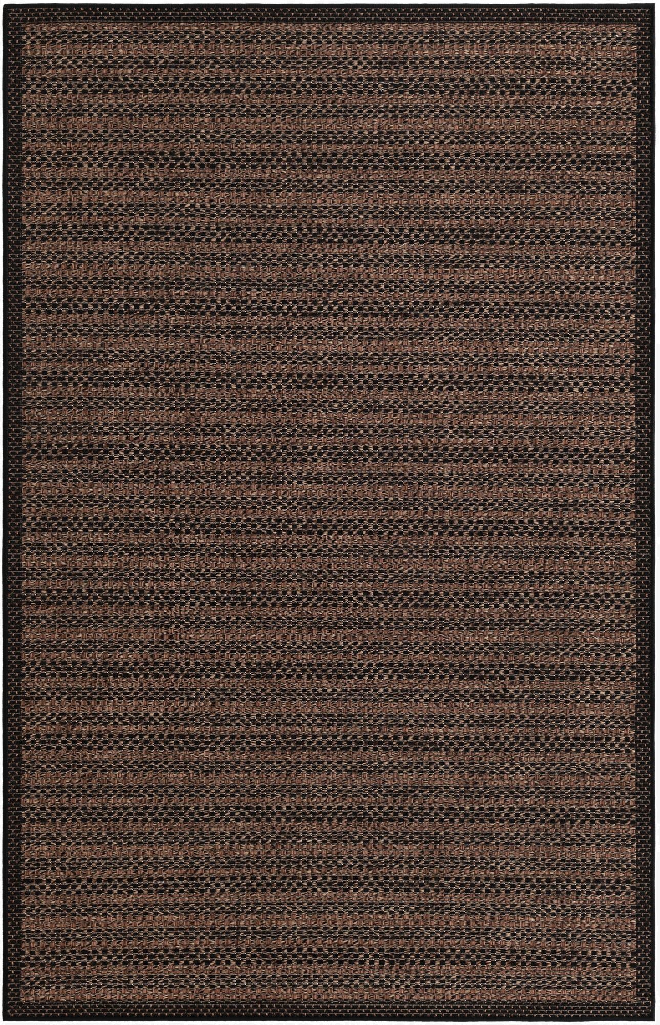 5' 3 x 8'  Washable Border Indoor / Outdoor Rug