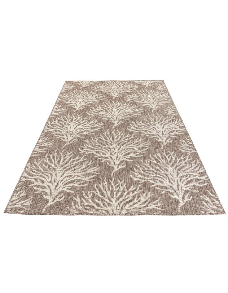 Detail image of 5' 3 x 7' 8 Easy-Clean Botanical Indoor / Outdoor Rug