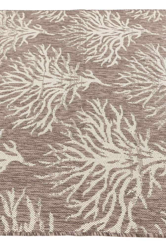 5' 3 x 7' 8 Easy-Clean Botanical Indoor / Outdoor Rug