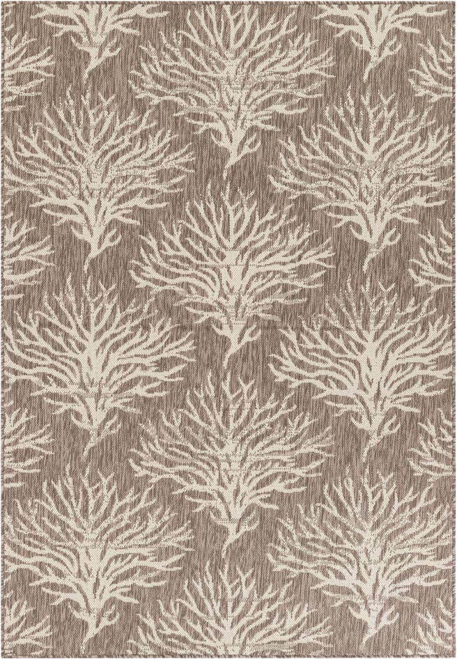 Detail image of 5' 3 x 7' 8 Easy-Clean Botanical Indoor / Outdoor Rug