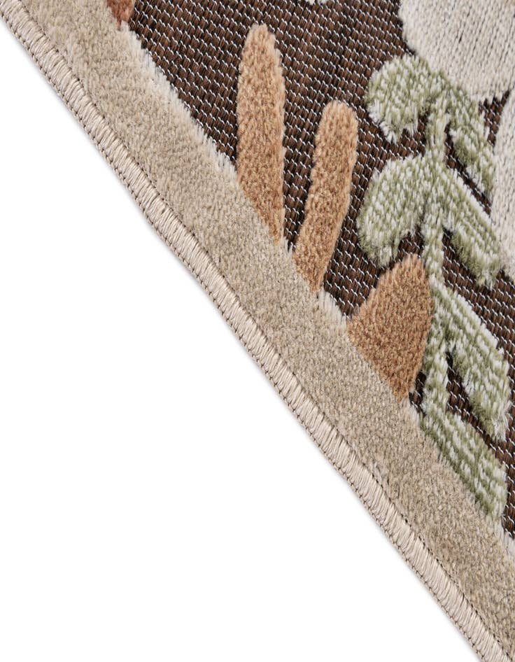 Detail image of 5' 3 x 7' 7  Washable Botanical Indoor / Outdoor Rug