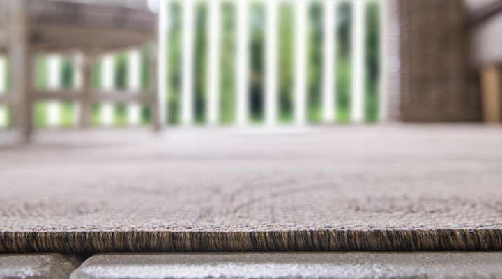 5' 3 x 8' Easy-Clean Botanical Indoor / Outdoor Rug