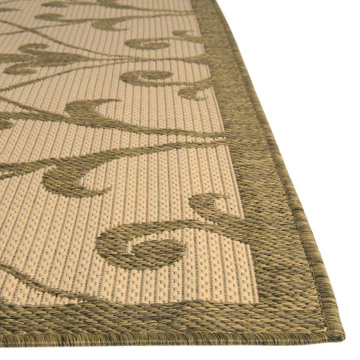 5' 3 x 8' Easy-Clean Botanical Indoor / Outdoor Rug