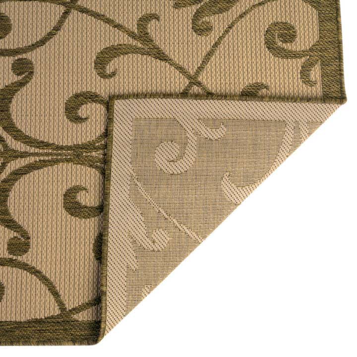 5' 3 x 8' Easy-Clean Botanical Indoor / Outdoor Rug