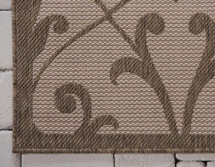 5' 3 x 8' Easy-Clean Botanical Indoor / Outdoor Rug