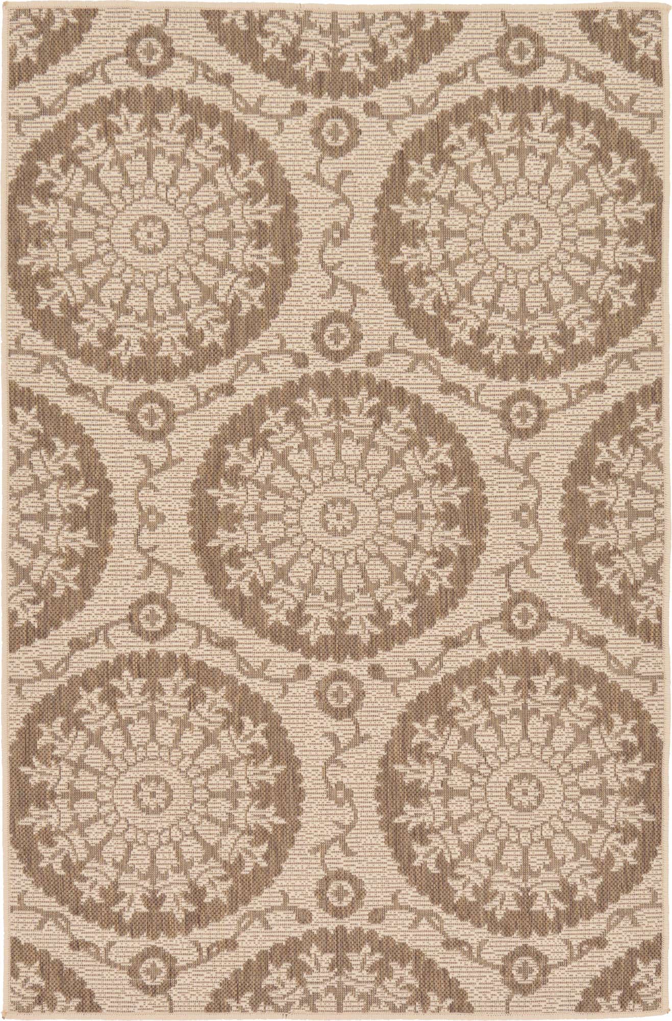 3' 3 x 5' Easy-Clean Botanical Indoor / Outdoor Rug