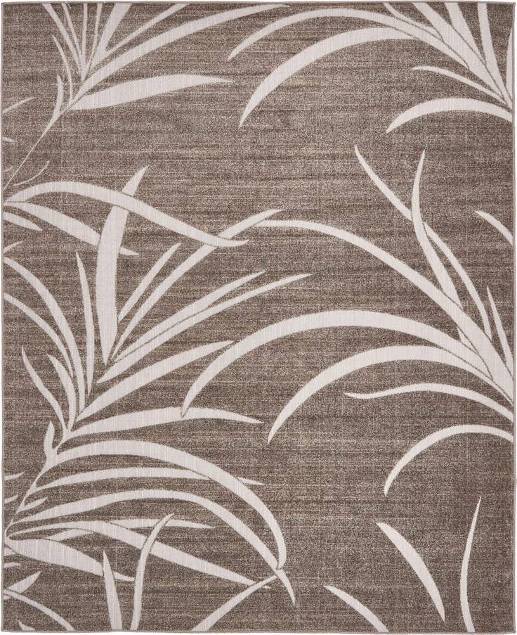 Detail image of 8' x 10' Easy-Clean Botanical Indoor / Outdoor Rug