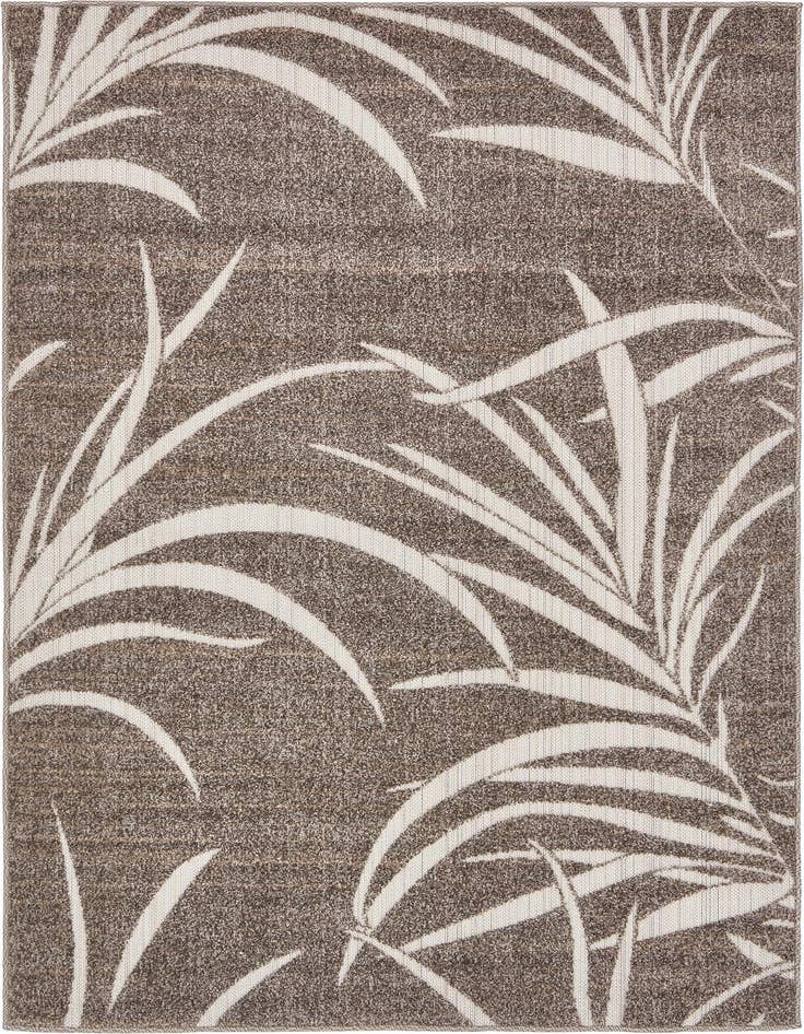 Detail image of 4' x 6' Easy-Clean Botanical Indoor / Outdoor Rug