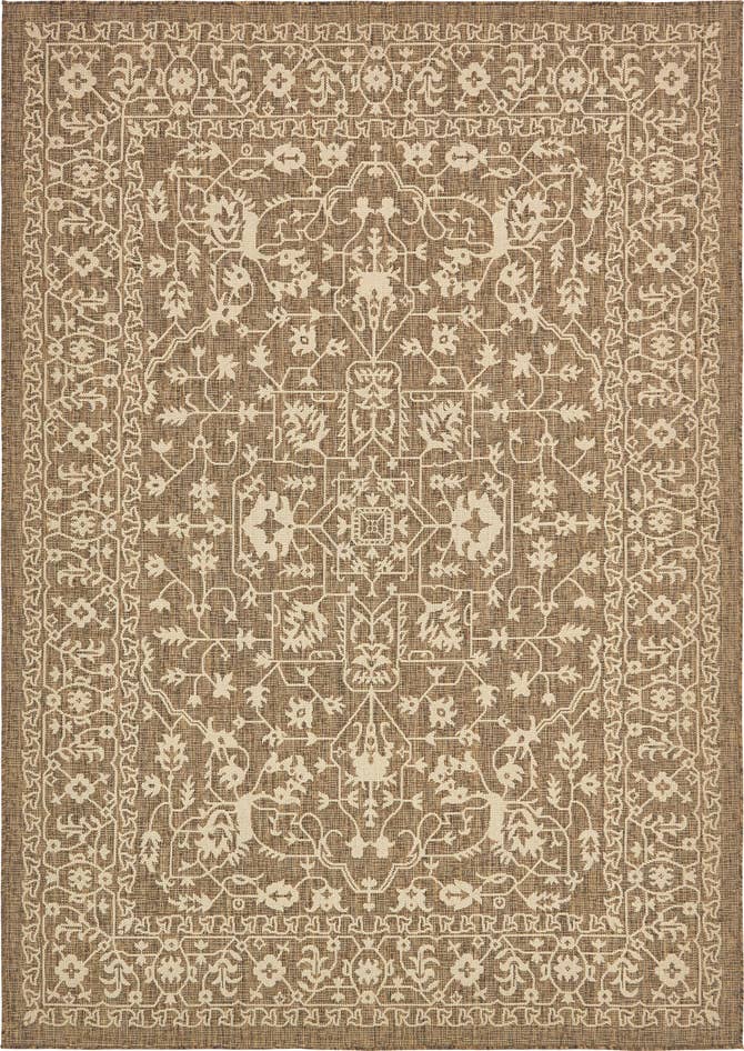 Detail image of 7' x 10' Easy-Clean Botanical Indoor / Outdoor Rug