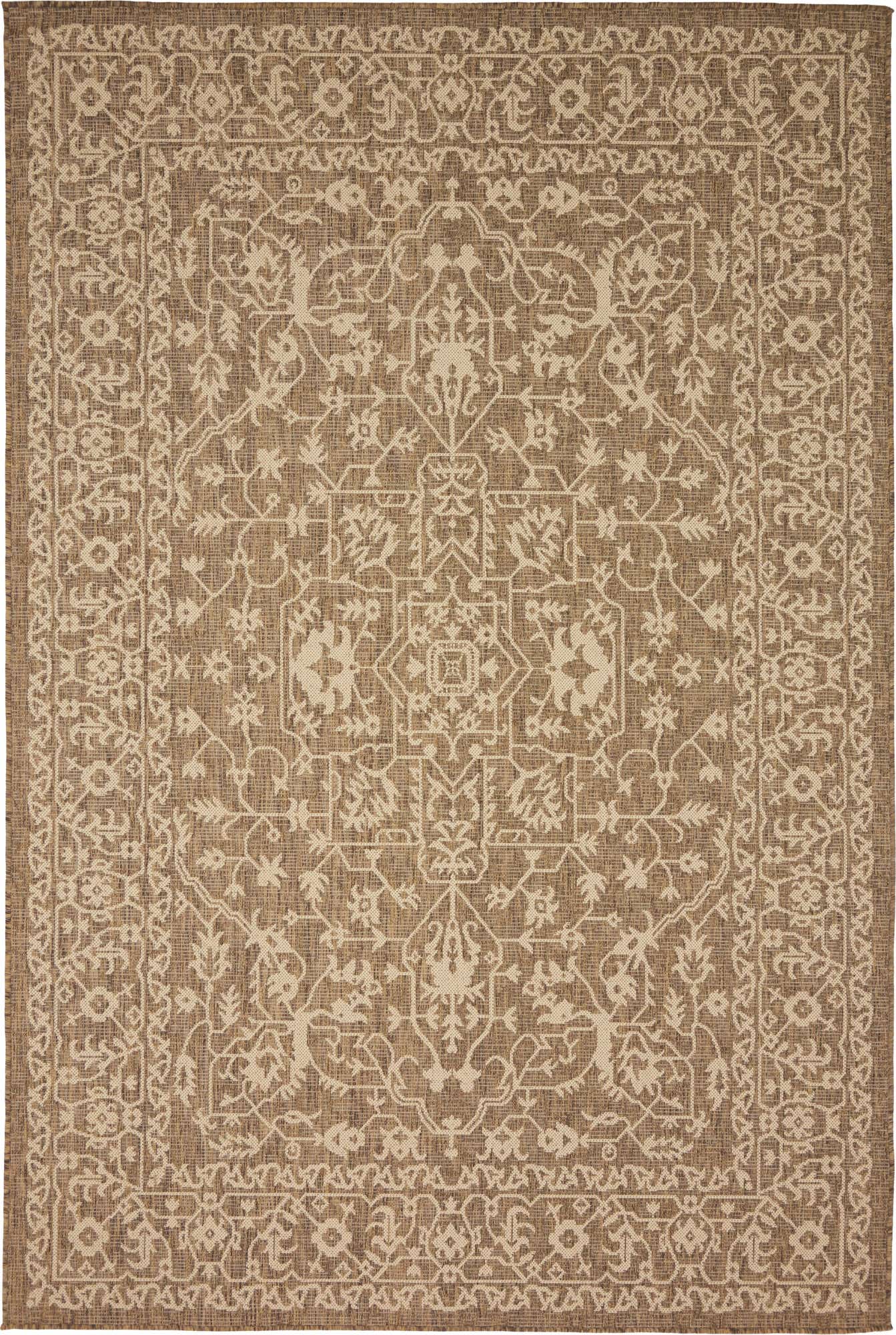 6' x 9' Easy-Clean Botanical Indoor / Outdoor Rug