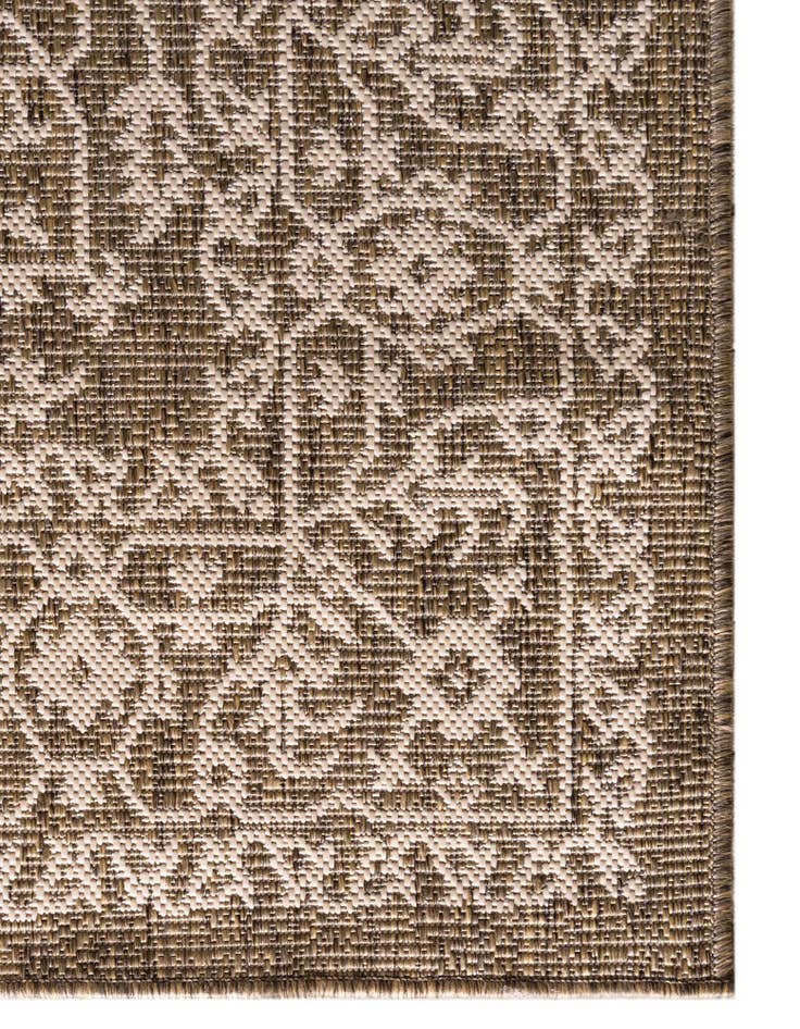 Detail image of 6' x 9' Easy-Clean Botanical Indoor / Outdoor Rug