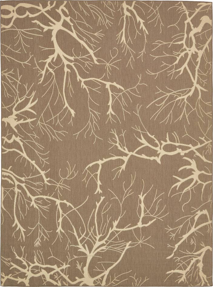 Detail image of 9' x 12' 2 Easy-Clean Botanical Indoor / Outdoor Rug