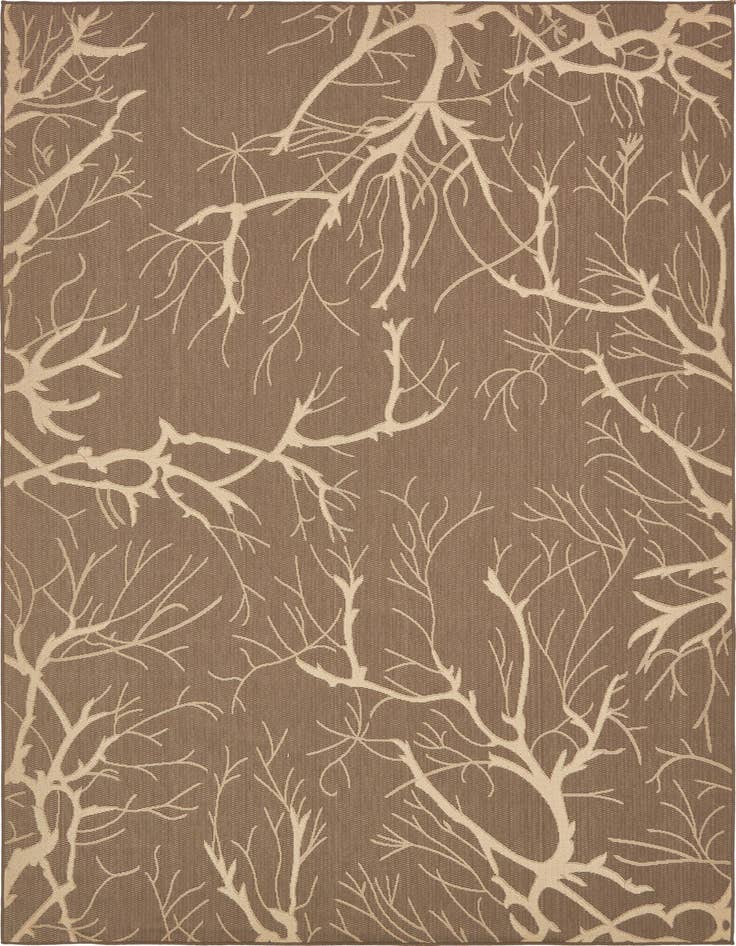 Detail image of 8' x 11' 4 Easy-Clean Botanical Indoor / Outdoor Rug