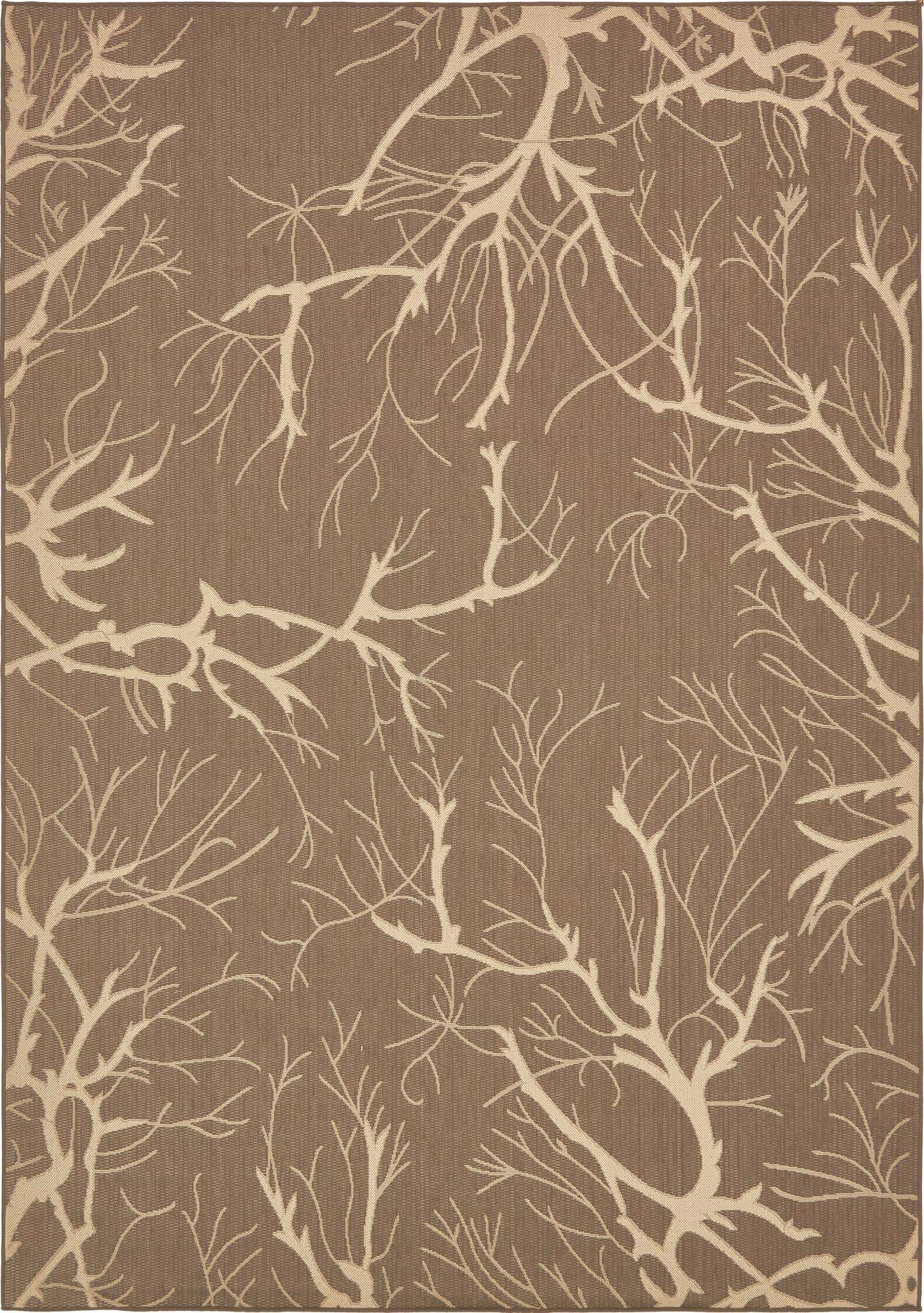 8' x 11' 4 Easy-Clean Botanical Indoor / Outdoor Rug