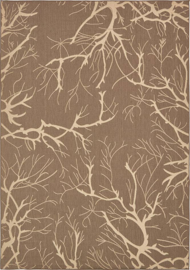 Detail image of 8' x 11' 4 Easy-Clean Botanical Indoor / Outdoor Rug