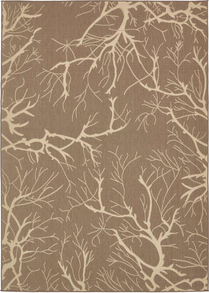 7' x 10' Easy-Clean Botanical Indoor / Outdoor Rug