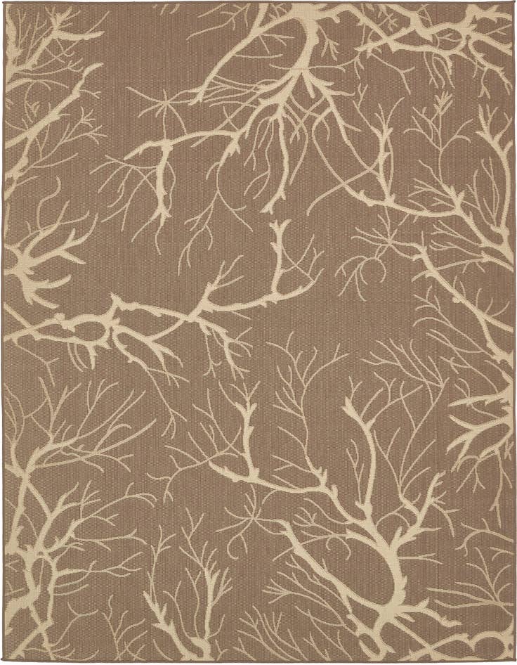Detail image of 7' x 10' Easy-Clean Botanical Indoor / Outdoor Rug