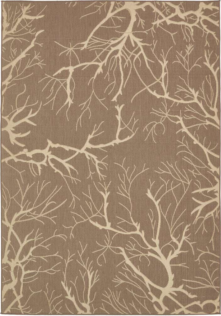7' x 10' Easy-Clean Botanical Indoor / Outdoor Rug