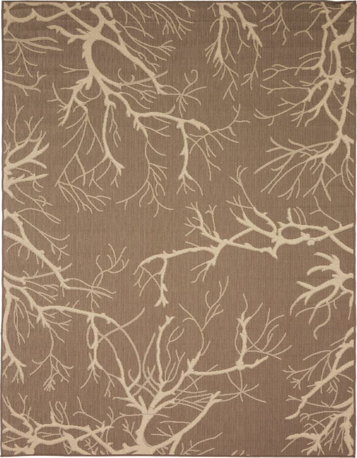 Detail image of 6' x 9' Easy-Clean Botanical Indoor / Outdoor Rug