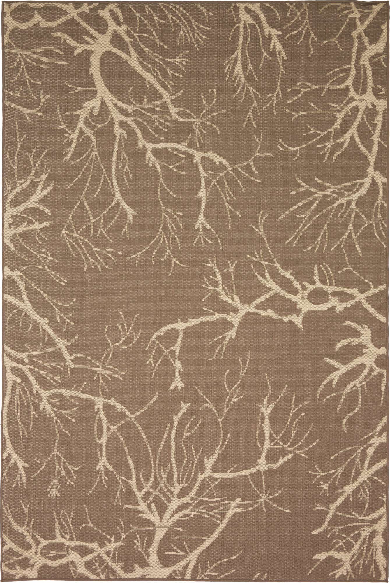 6' x 9' Easy-Clean Botanical Indoor / Outdoor Rug