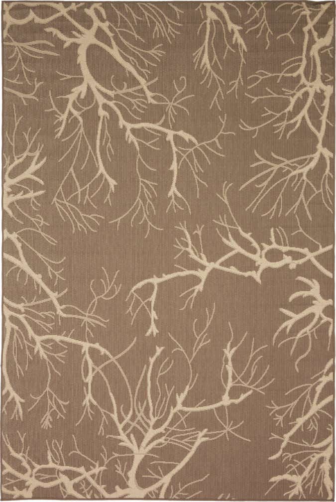 6' x 9' Easy-Clean Botanical Indoor / Outdoor Rug